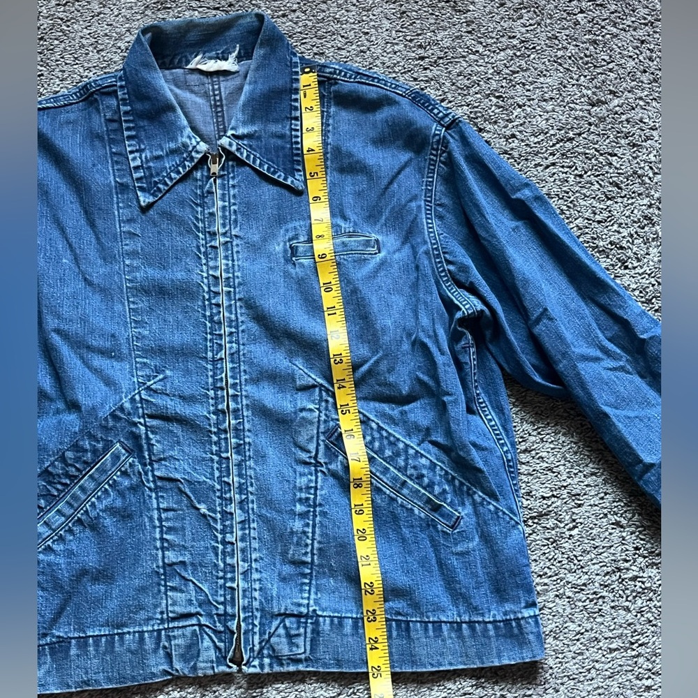 Denim Zip Up Jacket - Picture 4 of 6